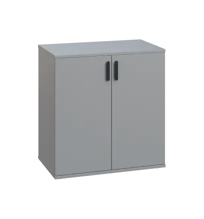 LN 2 - 7D kancelářská skříň, 2-dveřová, 750x720x400, šedá